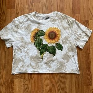 Sunflower crop top 🌻